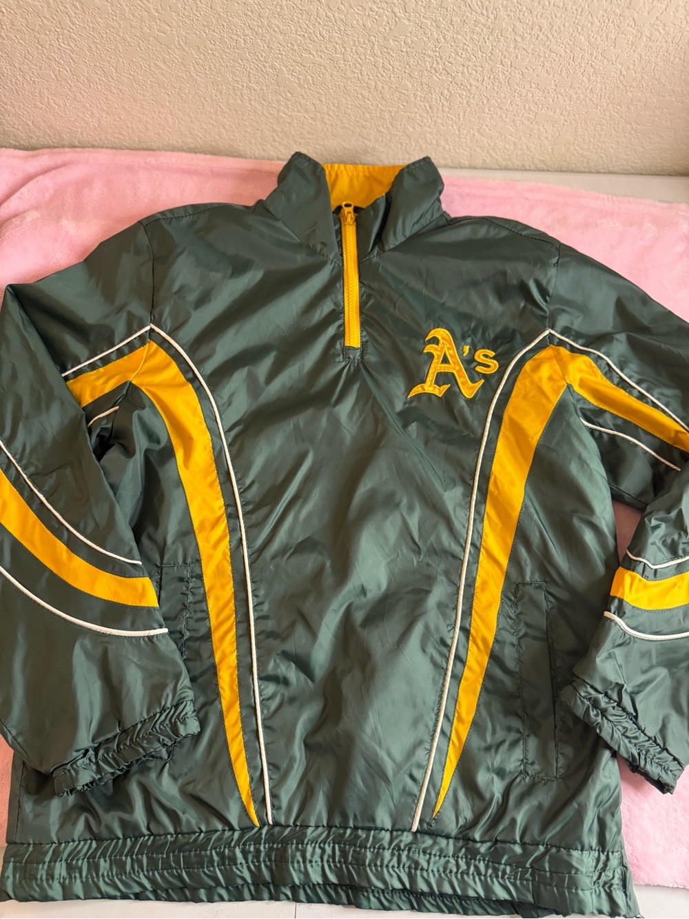 Genuine Merchandise Green and Yellow Kids Puffer Windbreaker